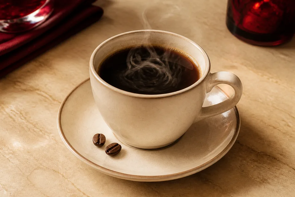 Coffee menu dish