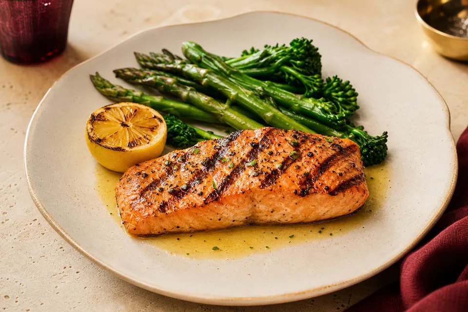 Grilled Salmon menu dish